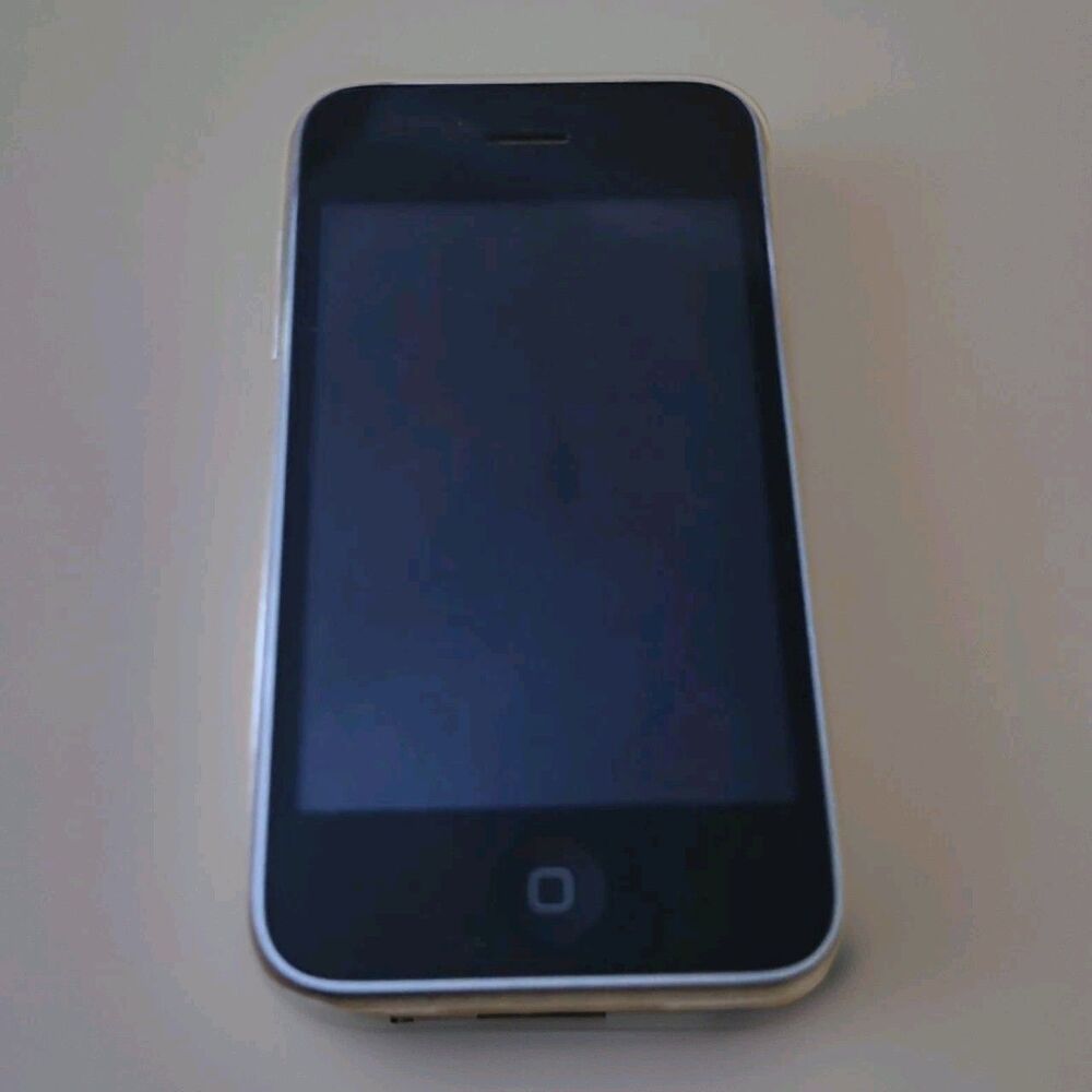 Apple iPhone 3GS for parts - Model A1303 White Chrome Frame UNTESTED